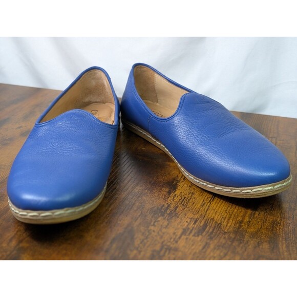 Charix Slip-On Cobalt Blue Leather Shoes Womens US 11/Eu 42 Travel Work Casual - Picture 4 of 11